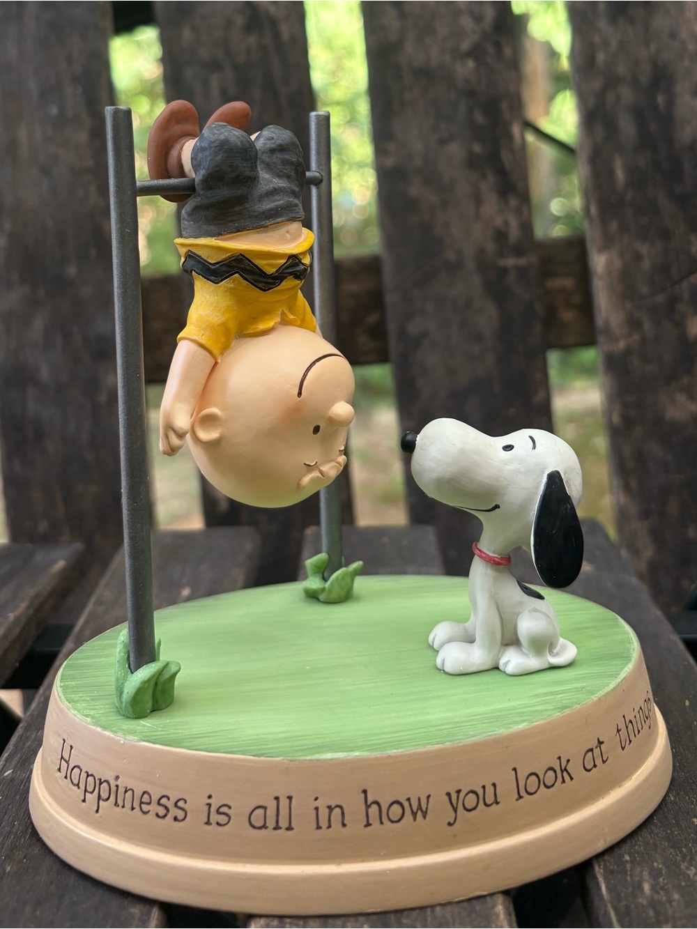 Charlie Brown & Snoopy Yellow Figurine Home Accent